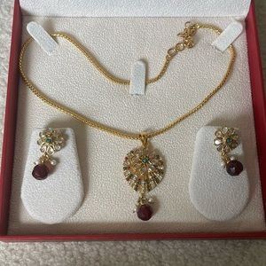 Indian Necklace and Earrings